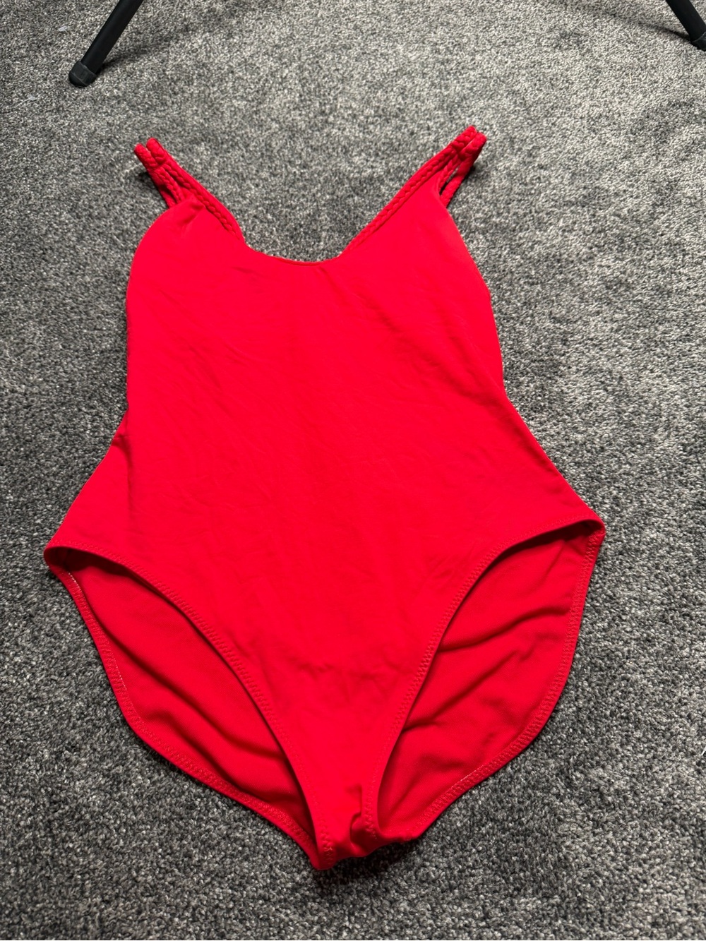 Leilani Red Braided Strap One Piece Swimsuit Women’s Large - Picture 3 of 5
